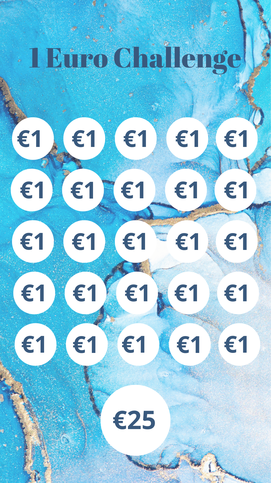 geldchallenges digitaal - 1 euro challenge